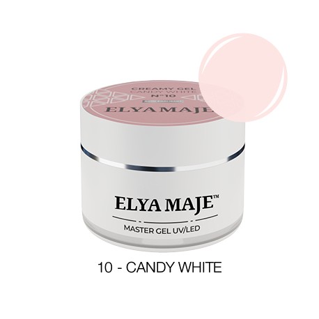 EM GEL UV 10 CANDY WHITE 20ML ELYA MAJE