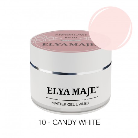 EM GEL UV 10 CANDY WHITE 50ML ELYA MAJE