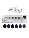 COFFRET 6 VERNIS SEMI PERMANENTS ALL BLACK ELYA MAJE